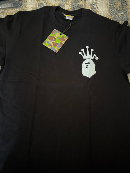 Black n white Bape tee