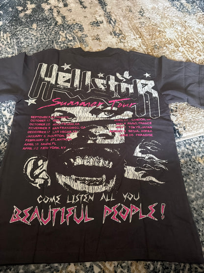 Black/face hellstar shirt