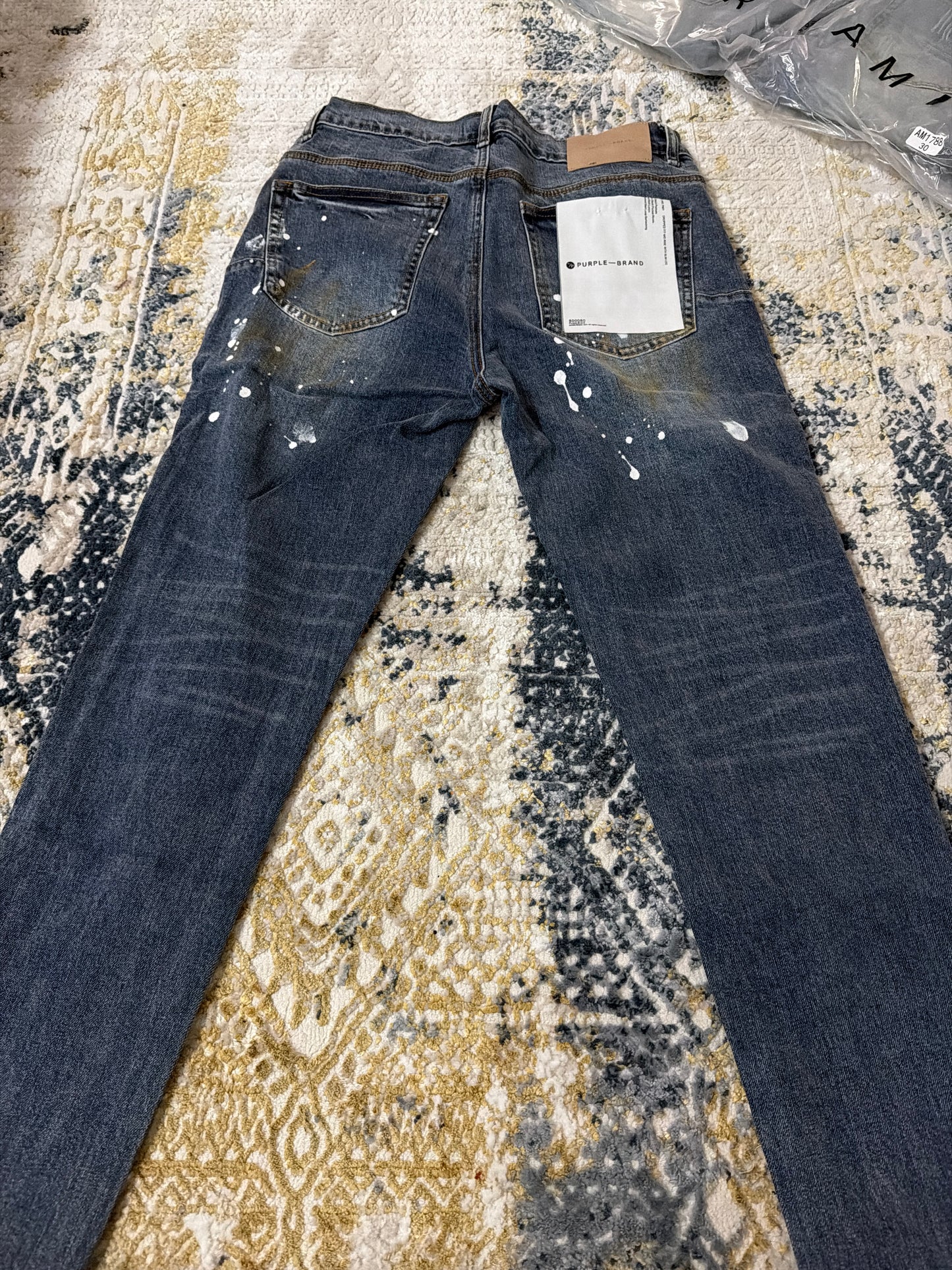 Dark blue purple jeans
