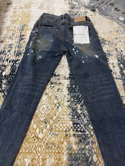 Dark blue purple jeans
