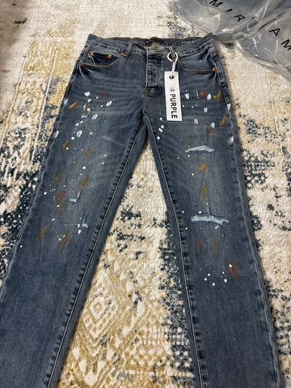 Dark blue purple jeans