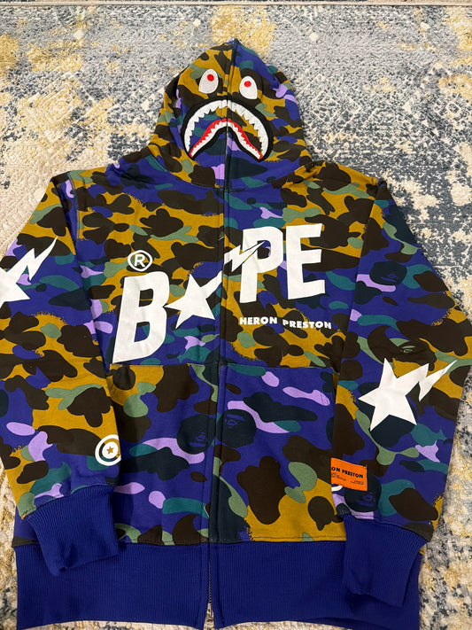 Multi color Bape zip up