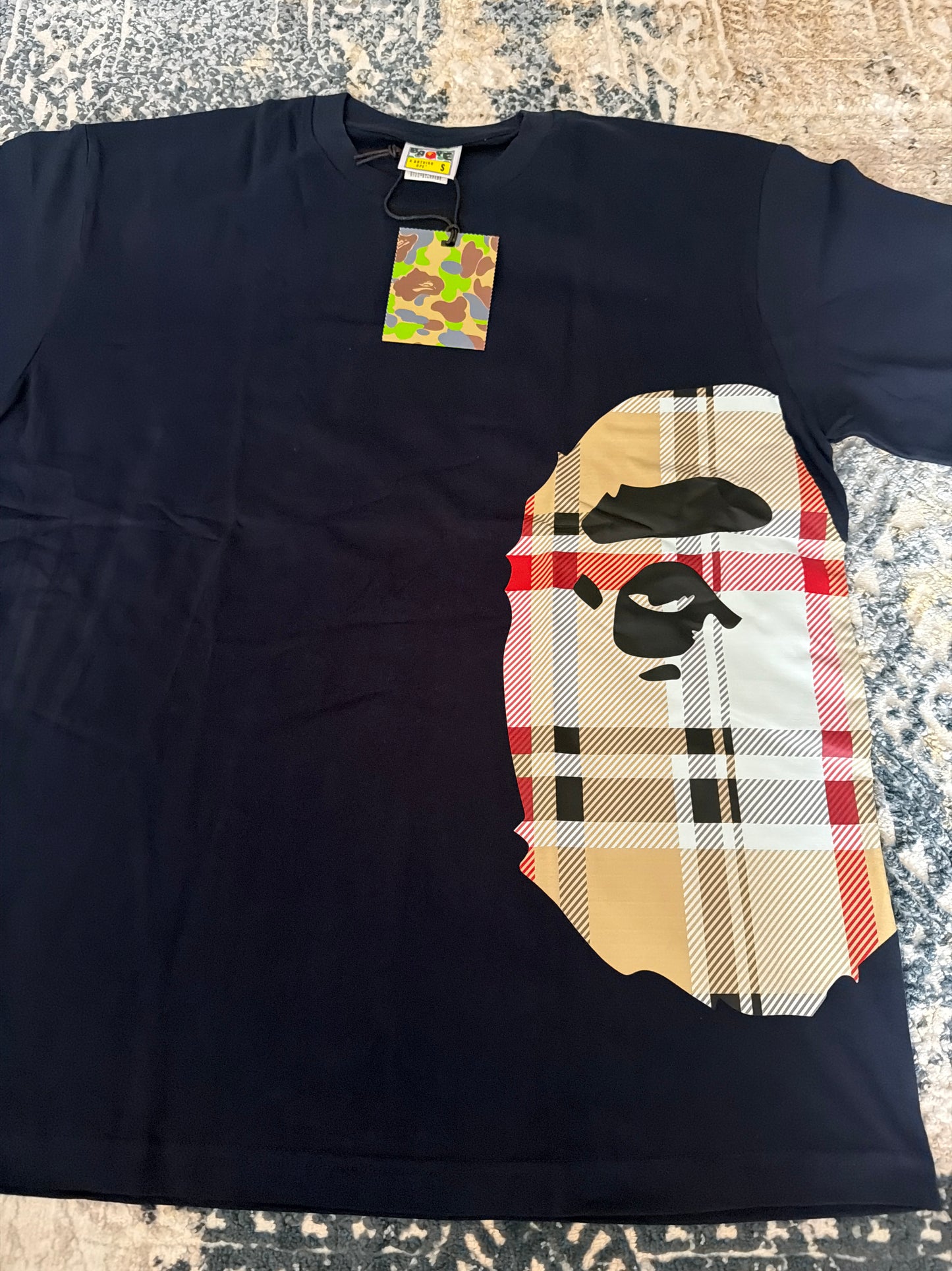 Navy blue Burberry Bape