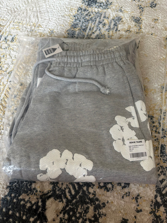 Grey denim sweats