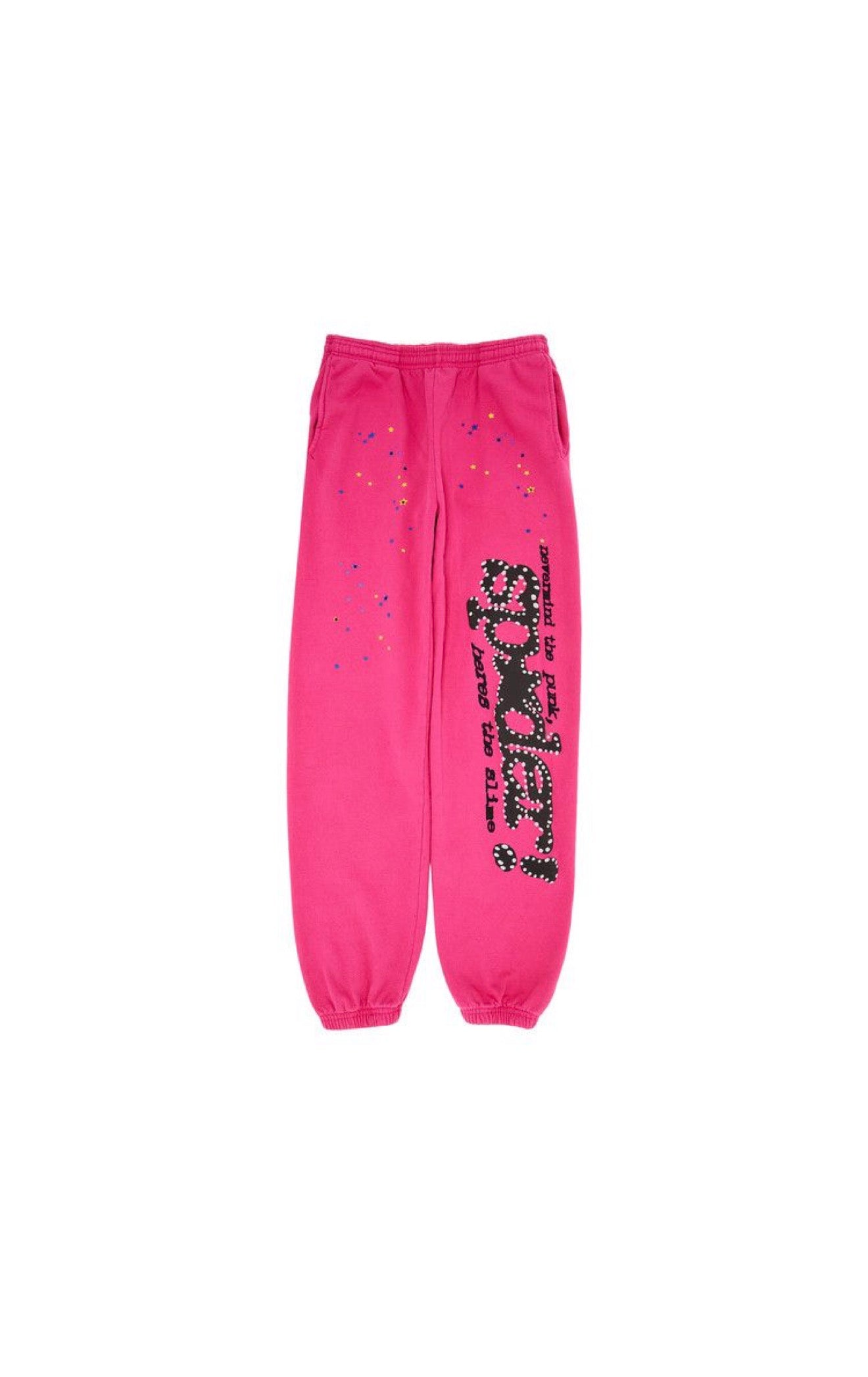 V2 pink sp5der sweats