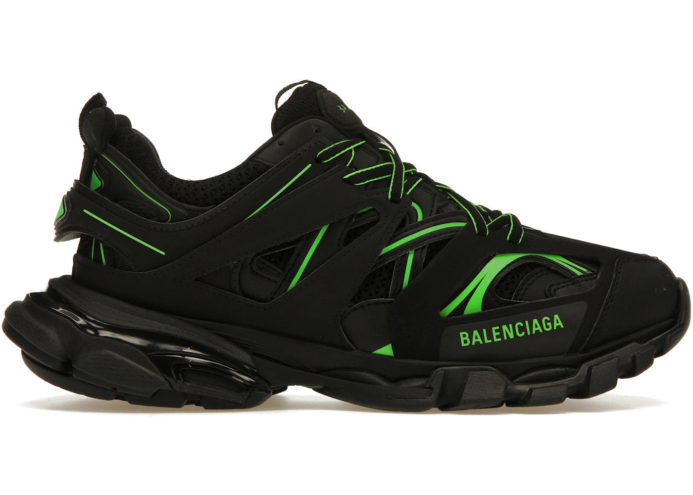 Green Balenciaga tracks