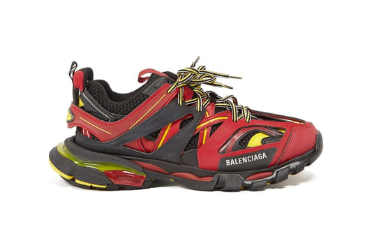 Red Balenciaga tracks