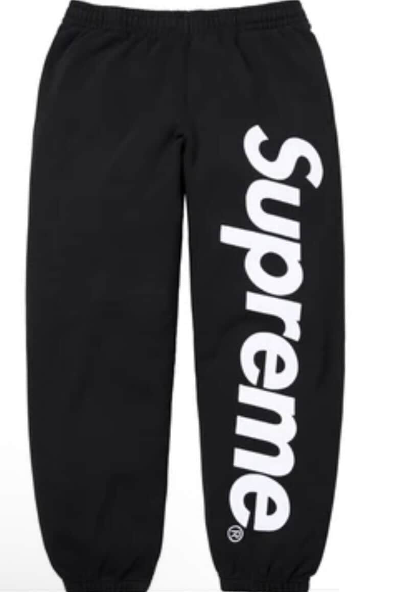 Black supreme sweats