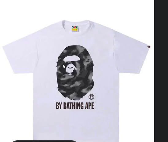 White Bape tee
